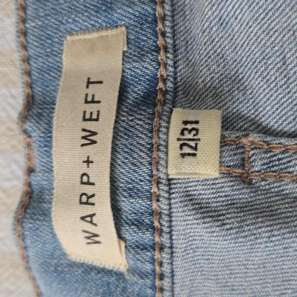 Warp + Weft Light Wash Girlfriend Jeans Size:12 - Picture 5 of 8